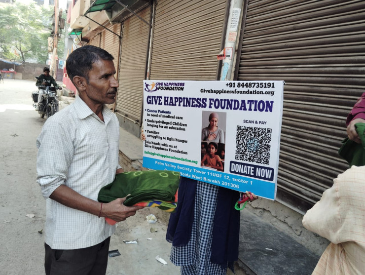 Blanket Distribution on 5th nov on Guru Purnima